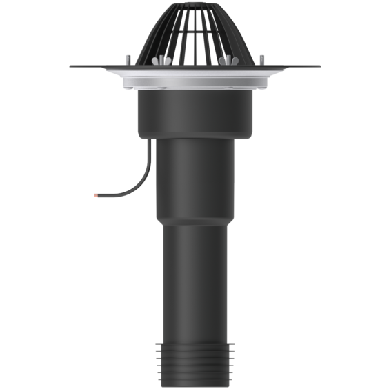 Воронка ремонтная ВФОР. Воронка ремонтная обогреваемая, используется для непосредственного монтажа со стальными, чугунными или пластиковыми трубами диаметром 110 мм, комплектуется листвоуловителем и уплотнительной манжетой